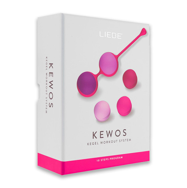 Вагінальні кульки Liebe Kewos — Cerise/Candy Violet