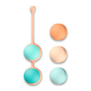 Вагінальні кульки Liebe Kewos — Peach/Mint