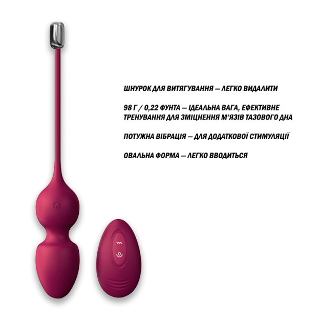 Вагінальні кульки Dorcel Love Balls Plum