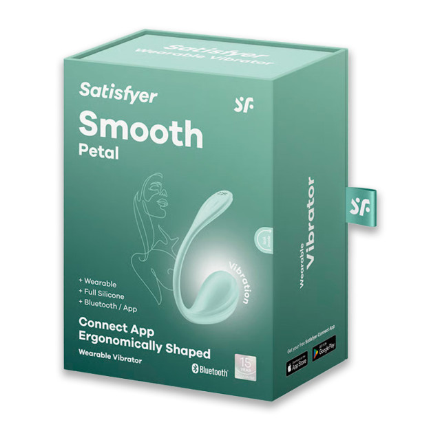 Смарт-віброяйце Satisfyer Smooth Petal Connect App Mint