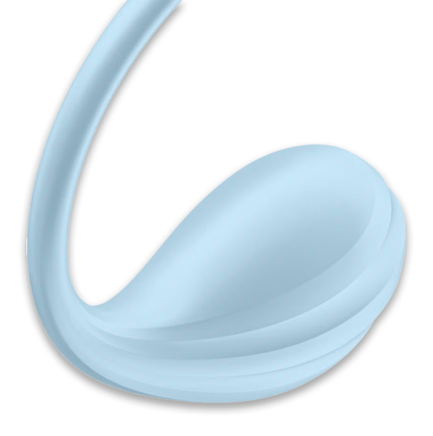 Смарт-віброяйце Satisfyer Smooth Petal Connect App Light Blue