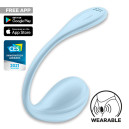 Смарт-віброяйце Satisfyer Smooth Petal Connect App Light Blue