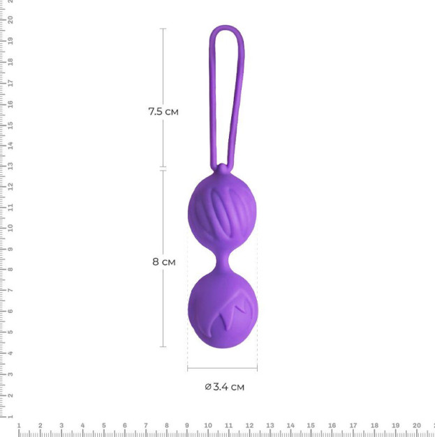Вагинальные шарики Adrien Lastic Geisha Lastic Balls Mini Violet S