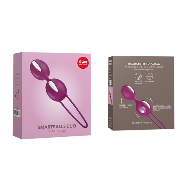 Вагинальные шарики Fun Factory SMARTBALLS DUO Burgundy