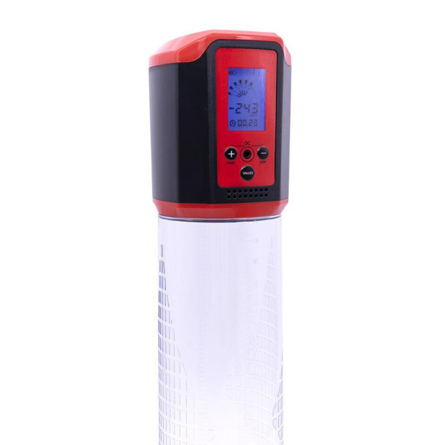 Автоматична вакуумна помпа Man Powerup Passion Pump LED-табло Red
