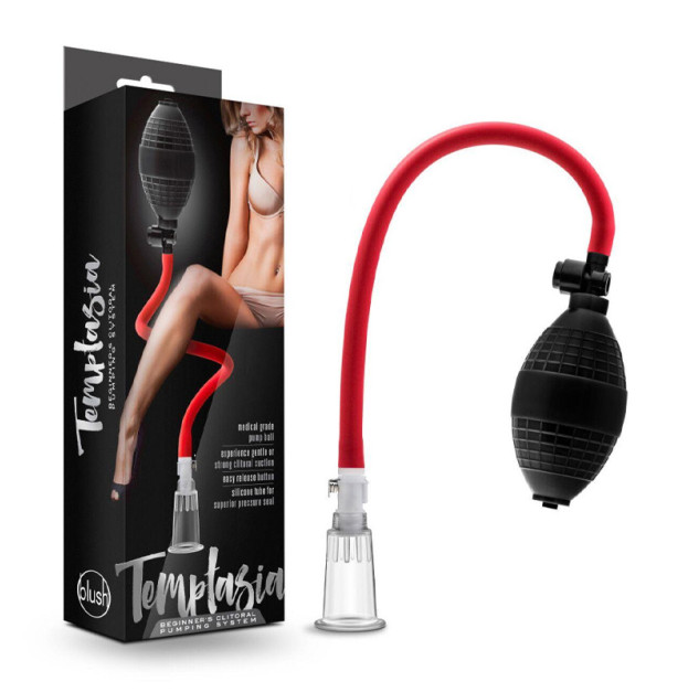 Вакуумная помпа для клитора Temptasia Blush Beginner's Clitoral Pumping System Black