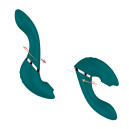 Вакуумний вібратор Swan The Monarch Swan Teal