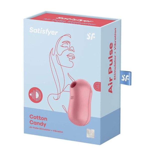 Вакуумний стимулятор Satisfyer Cotton Candy Light Red