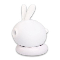 KisToy Too Simple White Vacuum Clitoral Stimulator with Vibration