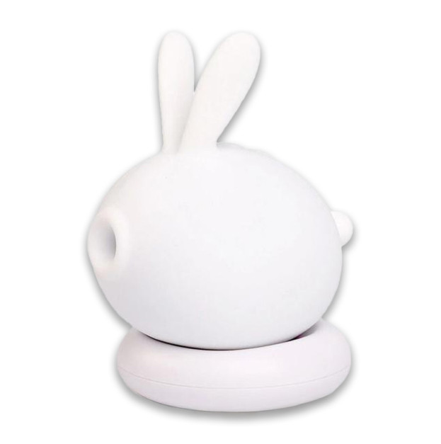 KisToy Too Simple White Vacuum Clitoral Stimulator with Vibration