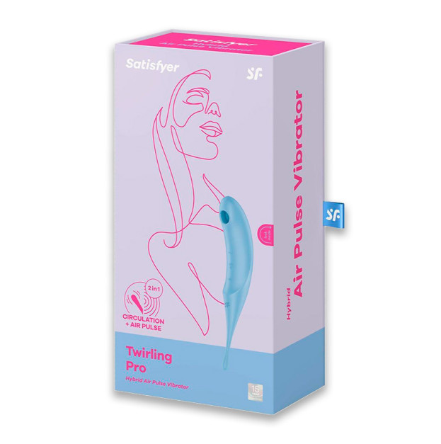 Вакуумний стимулятор Satisfyer Twirling Pro Blue
