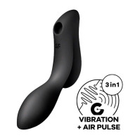 Вакуумный клиторальный стимулятор Satisfyer Curvy Trinity 2 Black