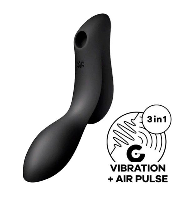 Вакуумный клиторальный стимулятор Satisfyer Curvy Trinity 2 Black