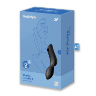 Вакуумный клиторальный стимулятор Satisfyer Curvy Trinity 2 Black