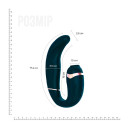 Вібратор з вакуумною стимуляцією клітора Adrien Lastic My G Teal