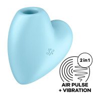 Вакуумний стимулятор Satisfyer Cutie Heart Blue