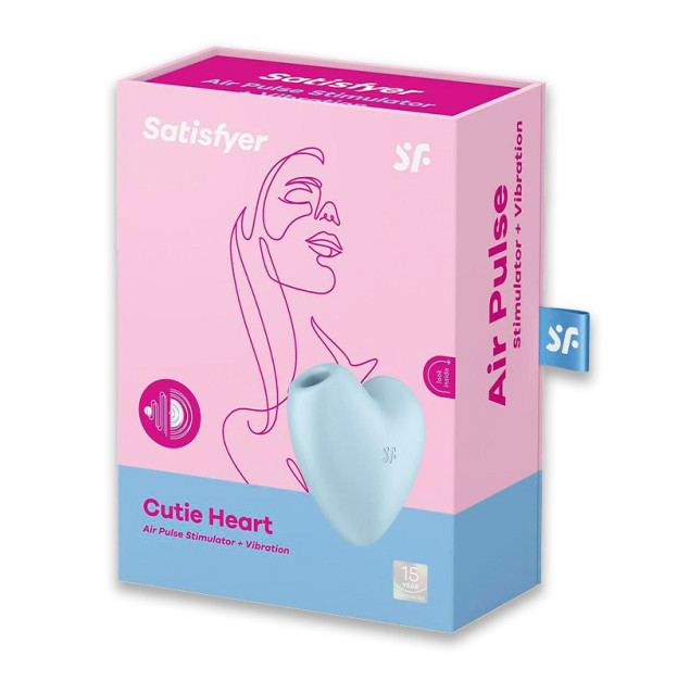 Вакуумний стимулятор Satisfyer Cutie Heart Blue