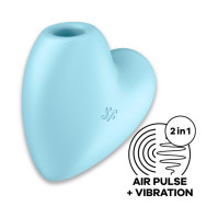 Вакуумний стимулятор Satisfyer Cutie Heart Blue