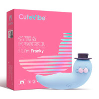 Вакуумний вібратор CuteVibe Franky Blue