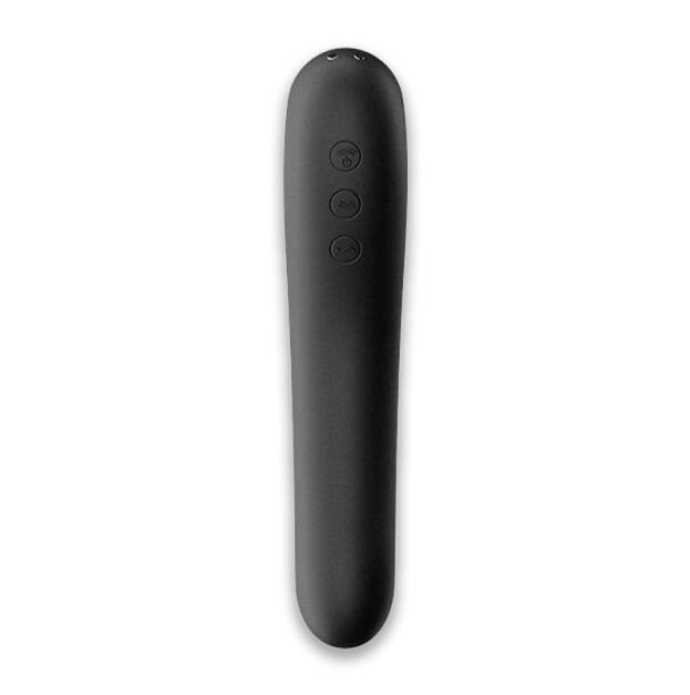 Вакуумний вібратор Satisfyer Dual Kiss Black