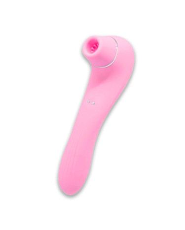 Вакуумный стимулятор с вибрацией Wooomy Smoooch Pink Clitoral