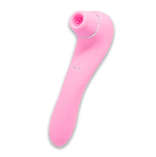 Вакуумный стимулятор с вибрацией Wooomy Smoooch Pink Clitoral
