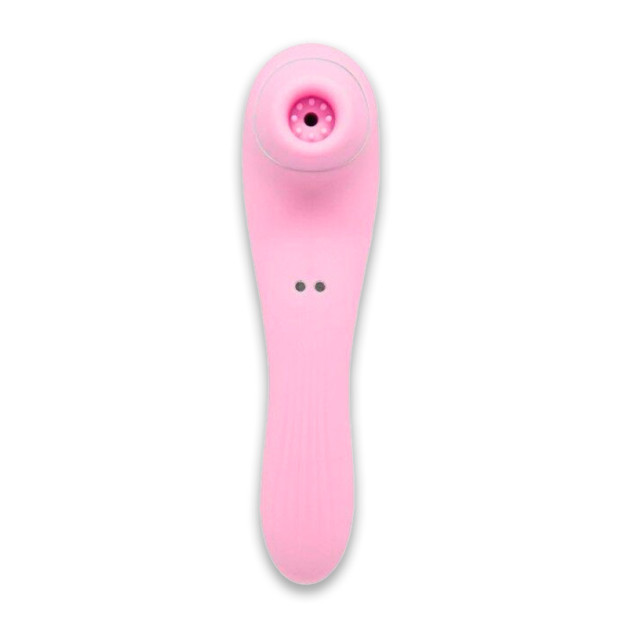 Вакуумный стимулятор с вибрацией Wooomy Smoooch Pink Clitoral