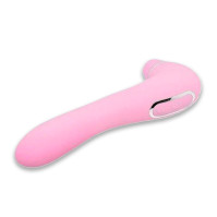 Вакуумний стимулятор з вібрацією Wooomy Smoooch Pink Clitoral