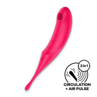 Вакуумный стимулятор Satisfyer Twirling Pro Red