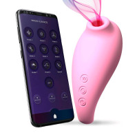 Вакуумный стимулятор с подключением к приложению Adrien Lastic Revelation Pink APP
