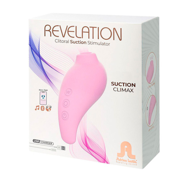 Вакуумный стимулятор с подключением к приложению Adrien Lastic Revelation Pink APP