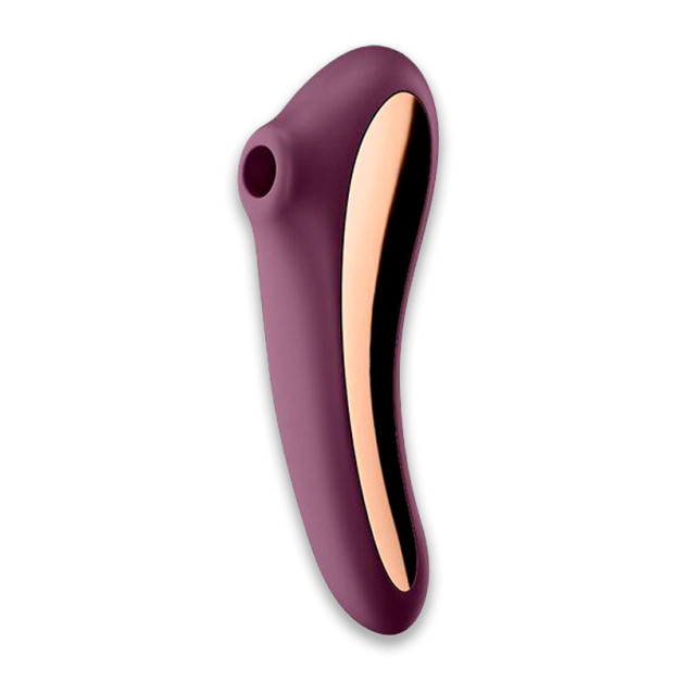 Вакуумний вібратор Satisfyer Dual Kiss Wine Red