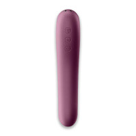 Вакуумний вібратор Satisfyer Dual Kiss Wine Red