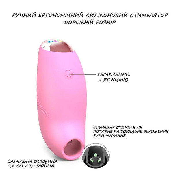 Вакуумний кліторальний стимулятор Love To Love BELIEVER PINK PASSION