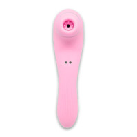 Вібратор та вакуумний стимулятор Alive Midnight Quiver Pink