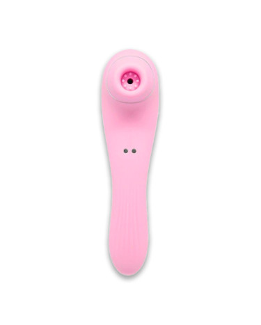 Вібратор та вакуумний стимулятор Alive Midnight Quiver Pink