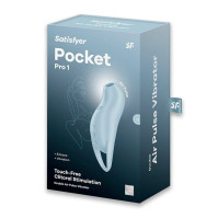 Вакуумный клиторальный стимулятор Satisfyer Pocket Pro 1 Blue