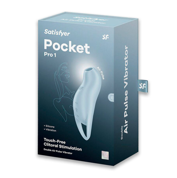 Вакуумный клиторальный стимулятор Satisfyer Pocket Pro 1 Blue