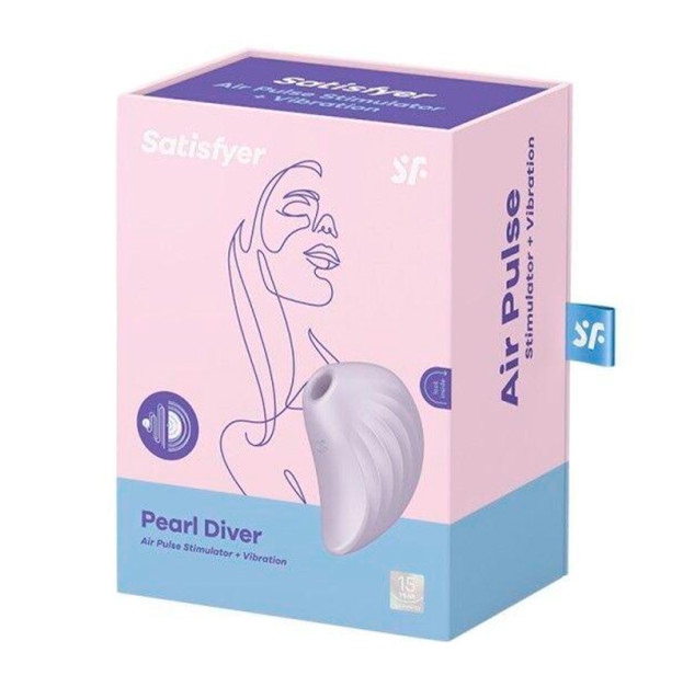 Вакуумный клиторальный стимулятор Satisfyer Pearl Diver Violet