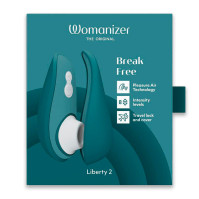 Вакуумный клиторальный стимулятор Womanizer Liberty 2 Dark Petrol