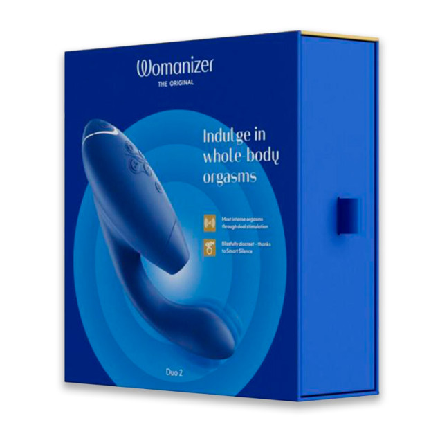 Вакуумный клиторальный стимулятор Womanizer Duo 2 Blueberry