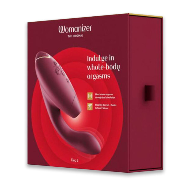 Вакуумный клиторальный стимулятор Womanizer Duo 2 Bordeaux