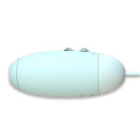 Вакуумний стимулятор з віброяйцем KissToy Miss VV Cyan