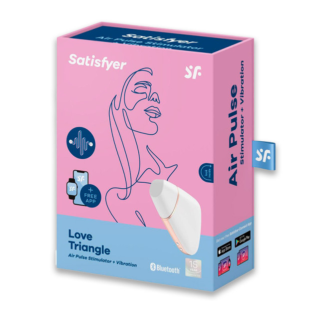 Вакуумний кліторальний стимулятор Satisfyer Love Triangle White