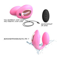 Віброяйце з вакуумною кліторальною стимуляцією Love To Love Wonderlover PINK PASSION