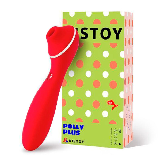 Вакуумний вібратор KisToy Polly Plus Red