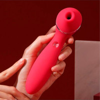 Вакуумний вібратор KisToy Polly Plus Red