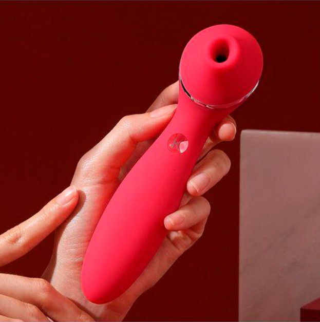 Вакуумний вібратор KisToy Polly Plus Red
