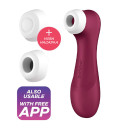 Вакуумный клиторальный стимулятор Satisfyer Pro 2 Generation 3 with Liquid Air Connect App Wine Red