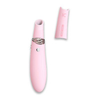 Вакуумный стимулятор с вибрацией KisToy Miss CC Pink